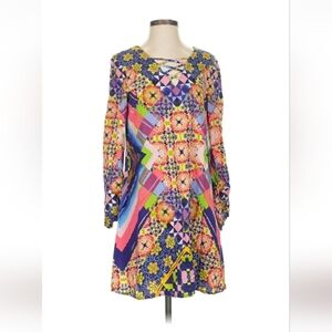 Beige by ECI Multicolor Print Dress Size S